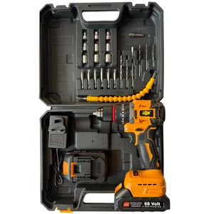 دریل پیچ گوشتی شارژی جاب مدل JB-6805 مجموعه 35 عددی