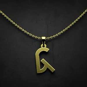 گردنبند طلا 18 عیار زنانه مدوپد مدل حرف ک کد I2-1-1581