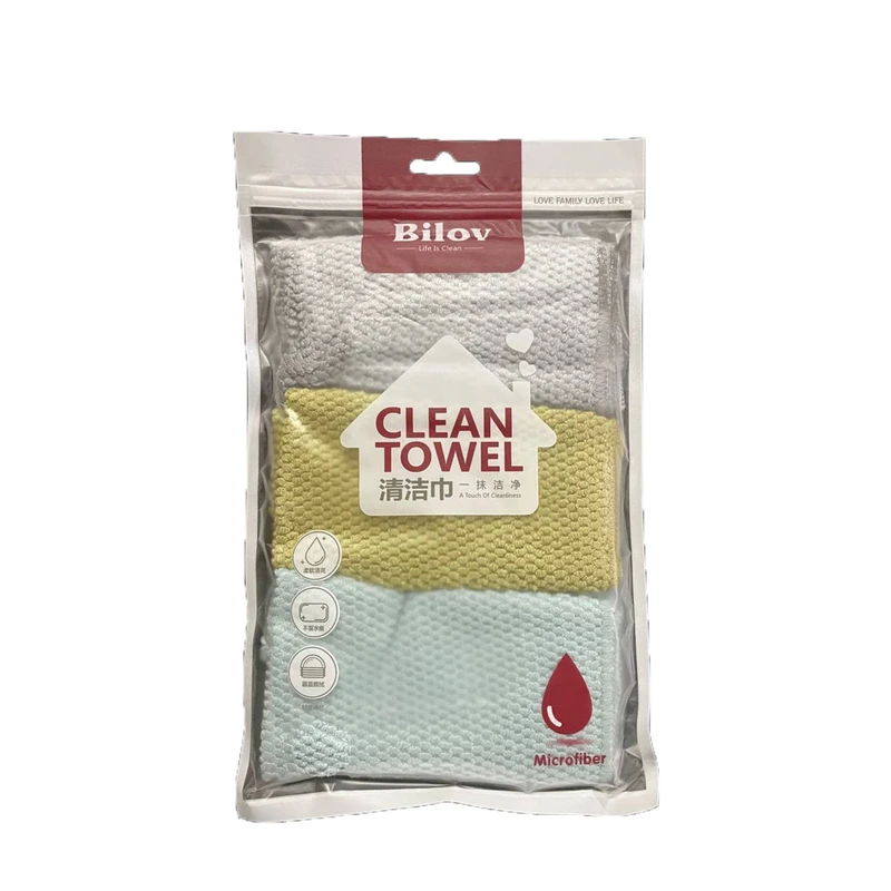 دستمال  نظافت بیلاو مدل لانه زنبوری بسته 3 عددی