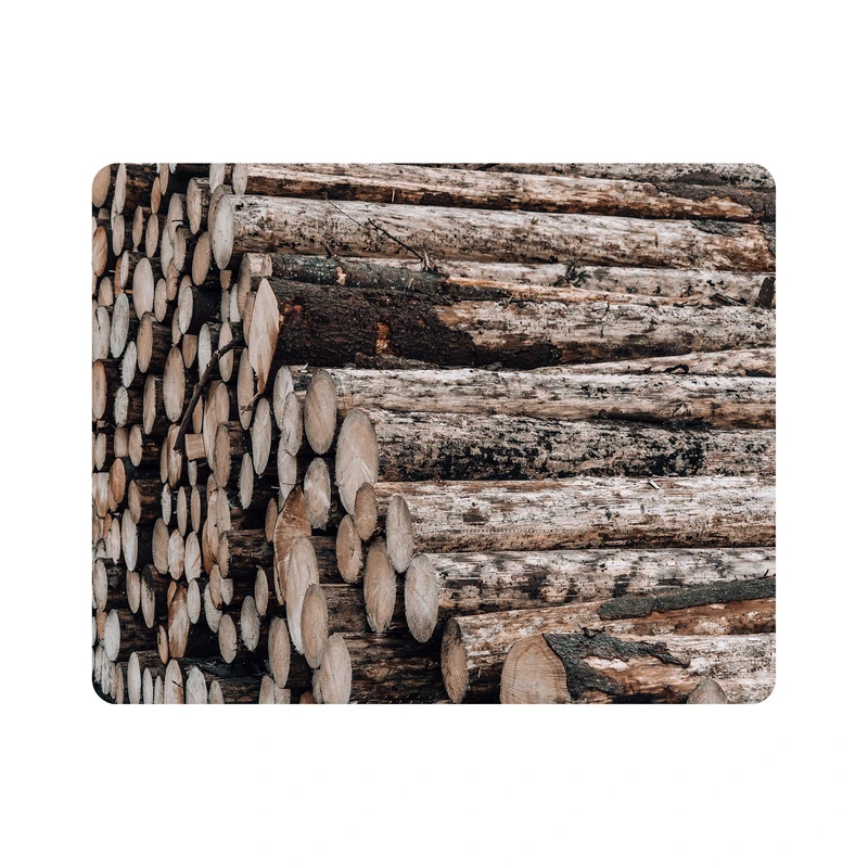 ماوس پد اطلس آبی طرح تنه درخت بریده شده مدل T1946