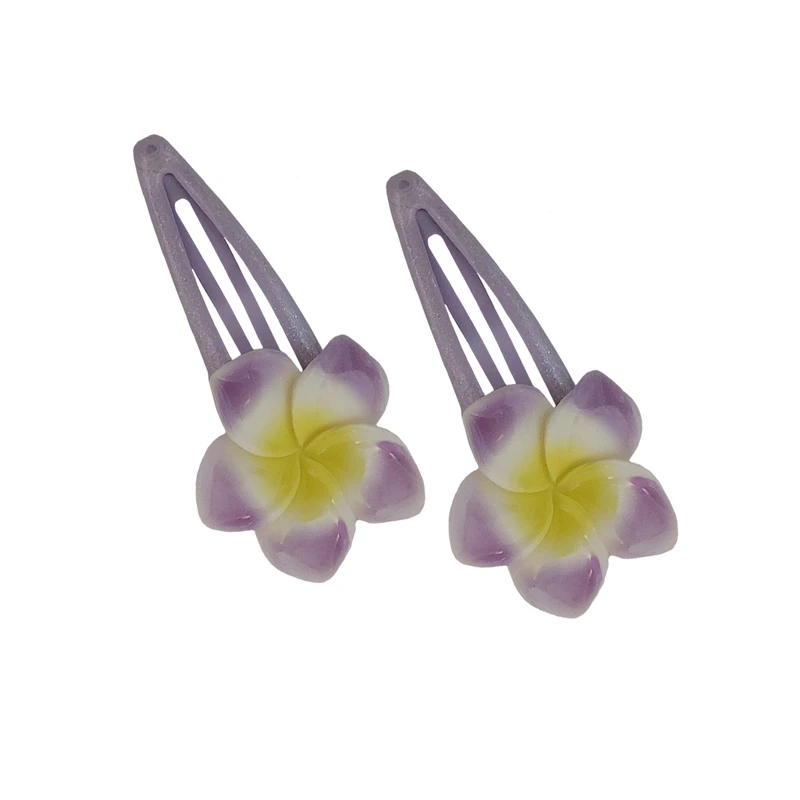 سنجاق مو دخترانه طرح گل برجسته کد 170152 بسته 2 عددی