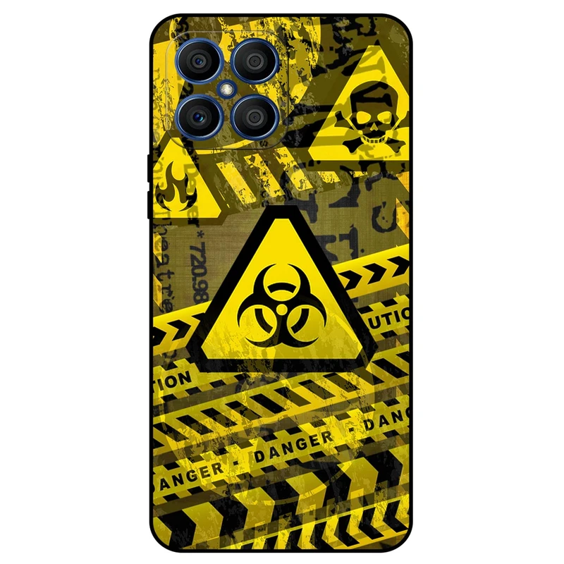 کاور مگافون طرح خطر مدل 7703 مناسب برای گوشی موبایل آنر X8 4G