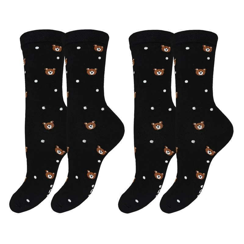 جوراب ساق بلند زنانه مدل تدی کد 2038 بسته 2 عددی