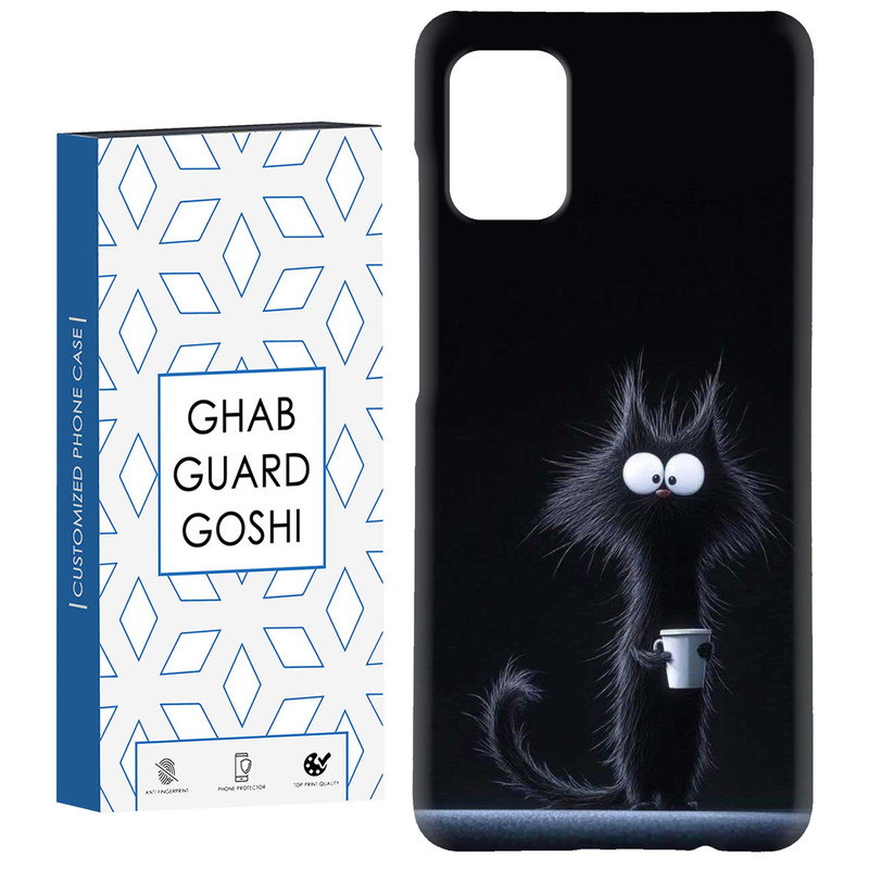 کاور قاب گارد گوشی طرح گربه سیاه کد Dimo-808 مناسب برای گوشی موبایل سامسونگ Galaxy A71
