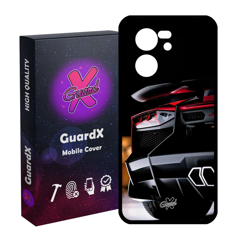 کاور گارد ایکس طرح Lamborghini مدل Glass10336 مناسب برای گوشی موبایل شیائومی 13T/13T Pro/Redmi K60 Ultra