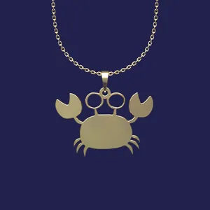 گردنبند طلا 18 عیار زنانه مدوپد مدل خرچنگ کد T2-1-1032