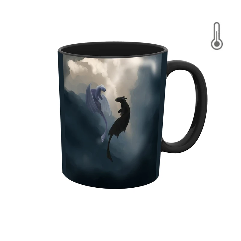 ماگ حرارتی طرح انیمیشن مربی اژدها بی دندون