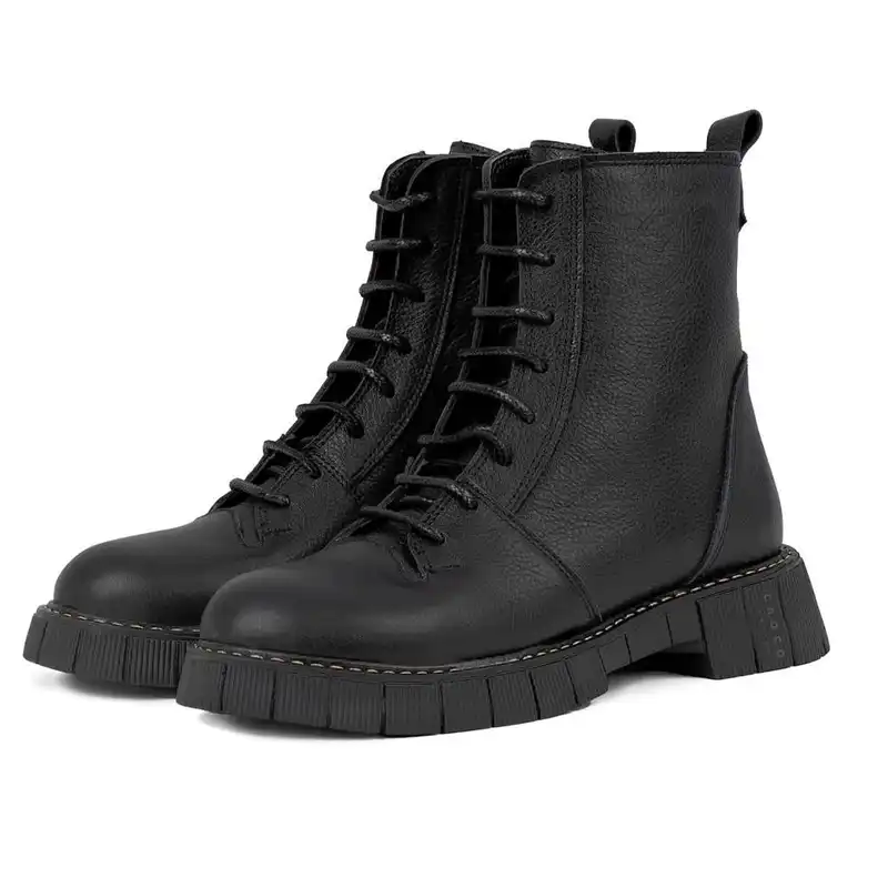 نیم بوت زنانه چرم کروکو مدل 1002003027