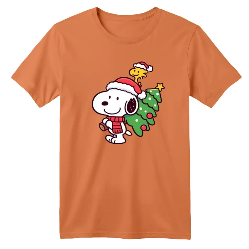 تی شرت آستین کوتاه بچگانه مدل اسنوپی کریسمس کد 6