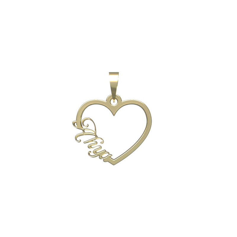 آویز گردنبند طلا 18 عیار زنانه مدوپد مدل اسم احیا ahya کد PB1-10298