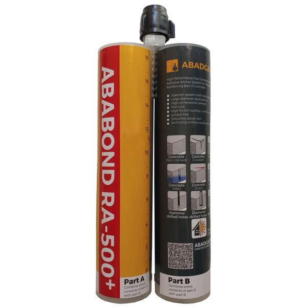 چسب کاشت میلگرد آبادگران مدل RA-500 Plus حجم 600 میلی لیتر