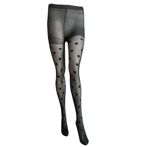 جوراب شلواری زنانه مدل خال خال درشت کد P2