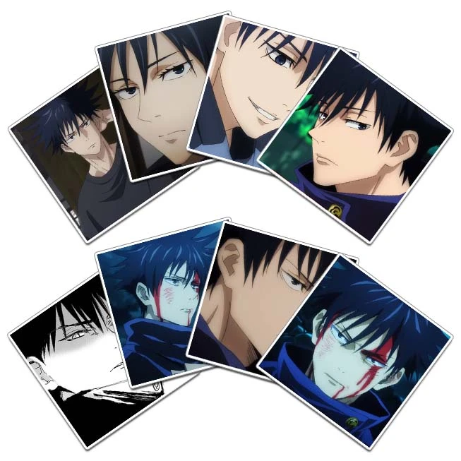 استیکر و برچسب گوفی مدل فوشیگورو مگومی انیمه جوجوتسو کایسن Jujutsu Anime کد K22 مجموعه 8 عددی
