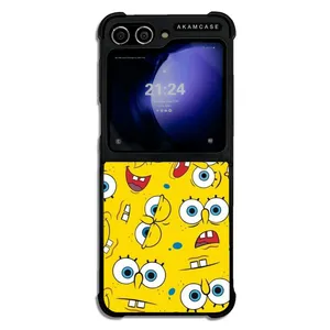 AKAM AMC-WSGZFLIP5-SPONGE BOB5 Cover For Samsung Galaxy Z Flip 5