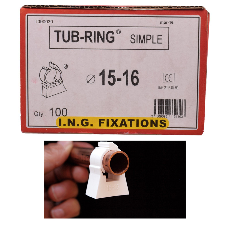 بست کلیک تک اینژه فیکساسیون مدل T090030 سایز 15 و 16 میلی متر بسته 100عددی