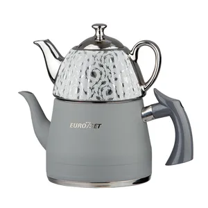 ست کتری و قوری یوروست مدل رنگی کد 2840 گنجایش کتری 3 لیتر گنجایش قوری 1 لیتر