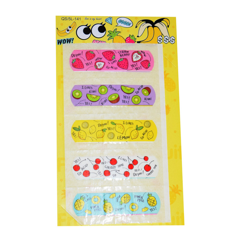 چسب زخم طرح میوه کد QS/5L-141 بسته 5 عددی چسب زخم طرح میوه کد QS/5L-141 بسته 5 عددی