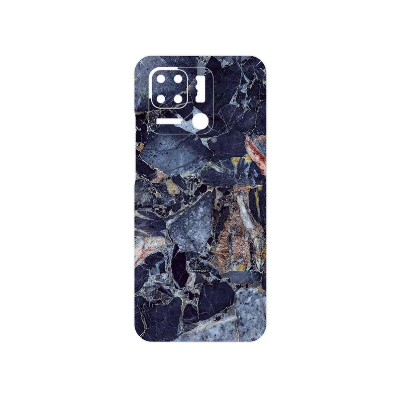 برچسب پوششی ماهوت مدل Broken black marble مناسب برای گوشی موبایل شیائومی Redmi 10 Power