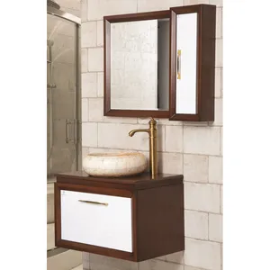 ست کابینت و روشویی بومرنگ مدل امگا به همراه آینه و باکس