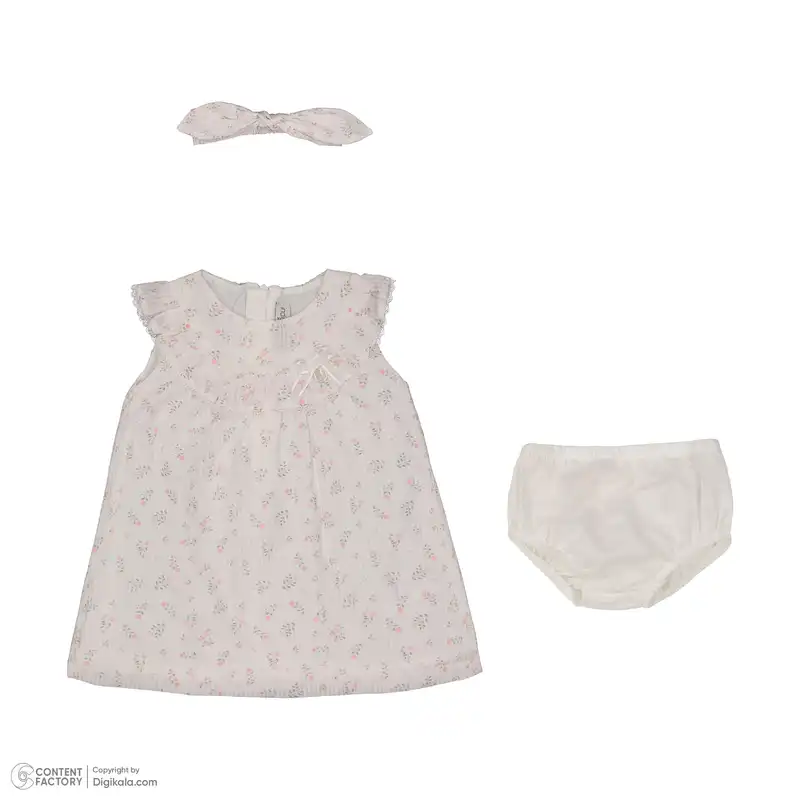 ست 3 تکه لباس نوزادی دخترانه ایندیگو مدل 140211081