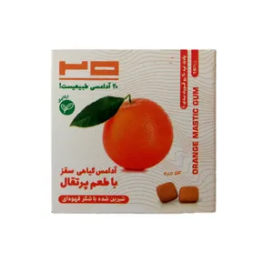 آدامس پرتقالی طبیعی بیست بسته 14 عددی