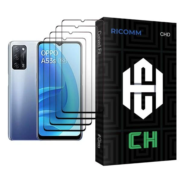 محافظ صفحه نمایش ریکام مدل CH Glass MIX004 مناسب برای گوشی موبایل اوپو A53s 5G بسته چهار عددی
