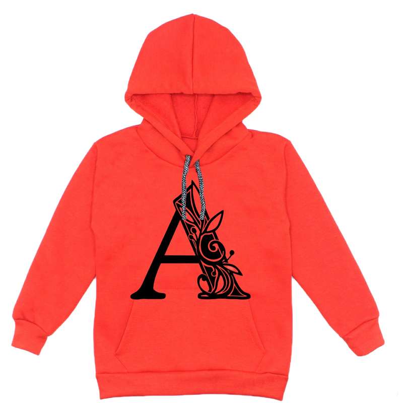 هودی دخترانه مدل A17 A رنگ قرمز