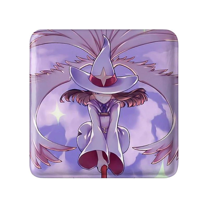 مگنت خندالو طرح اکو انیمه جادوگران کوچک Little Witch Academia  مدل مربعی کد 22915