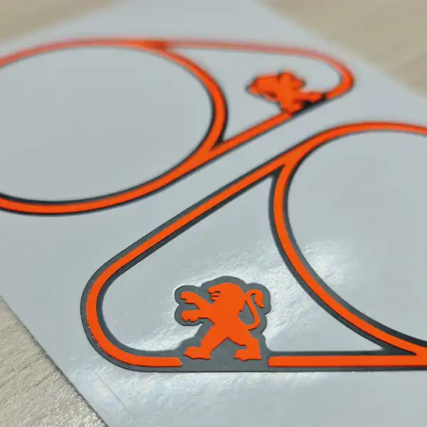 برچسب قاب تیوتر خودرو مدل 10728C مناسب برای پژو 207 بسته دو عـددی