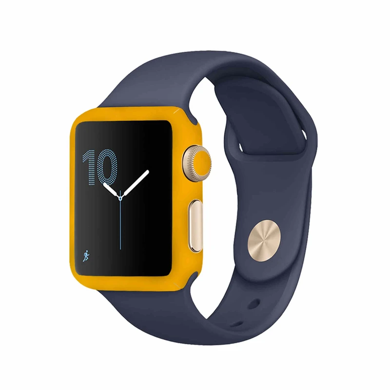 برچسب ماهوت طرح Matte-Deep-Mustard مناسب برای اپل واچ Watch 2 42mm