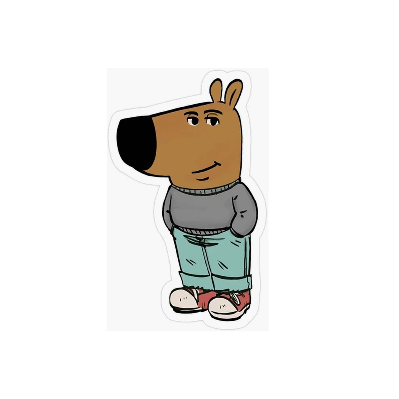 استیکر تزئینی موبایل و تبلت رنجی شاپ طرح Chill guy کد A10