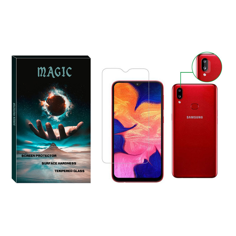 محافظ صفحه نمایش مجیک مدل SDHM-01 مناسب برای گوشی موبایل سامسونگ Galaxy A10s به همراه محافظ لنز دوربین