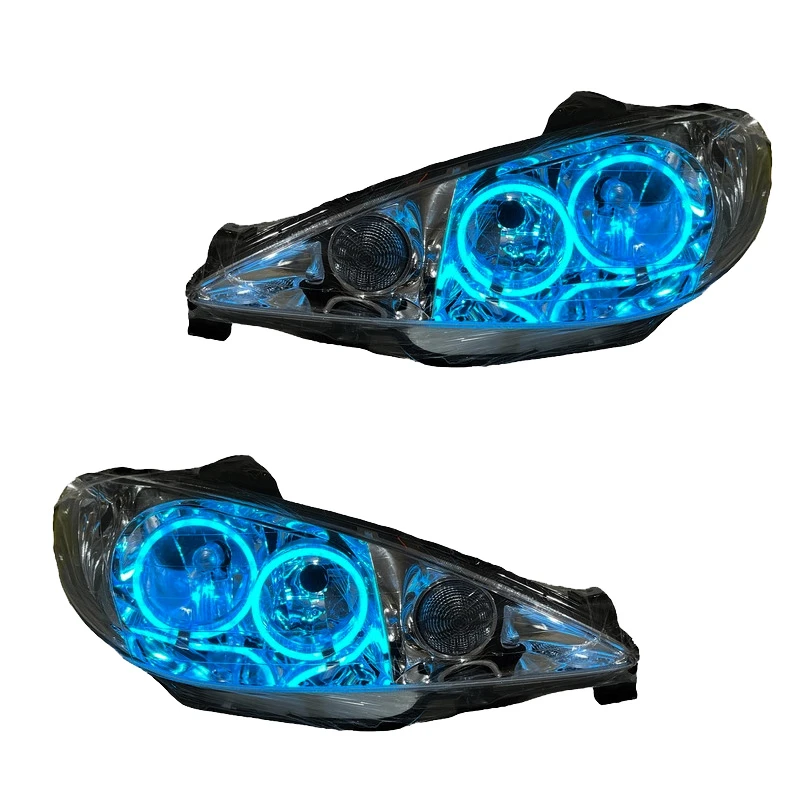 چراغ جلو خودرو گروه پژوهش صنعت مدرن مدل 3D-Ice مناسب برای پژو 206 بسته دو عددی