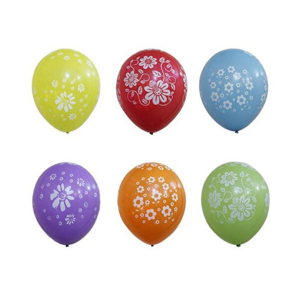 بادکنک مدل گل بسته 6 عددی