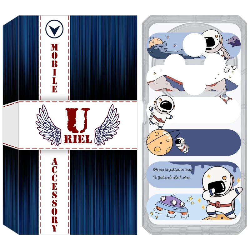 کاور یوریل قاب مدل Clear کد 30 طرح کهکشان مناسب برای گوشی موبایل شیائومی Redmi 14C / Poco C75