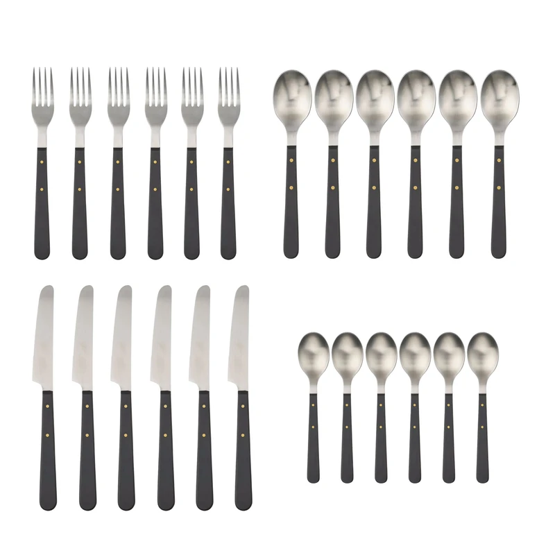 سرویس قاشق، چنگال و کارد 24 پارچه ایکیا  6 نفره مدل DOFTSKÖLD کد 906.095.88