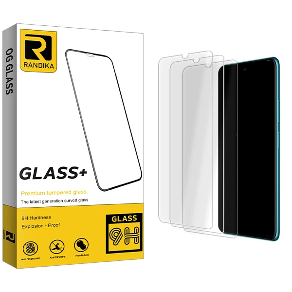محافظ صفحه نمایش شیشه ای راندیکا مدل Glass MIX3 مناسب برای گوشی موبایل شیائومی Note 8 Pro بسته سه عددی