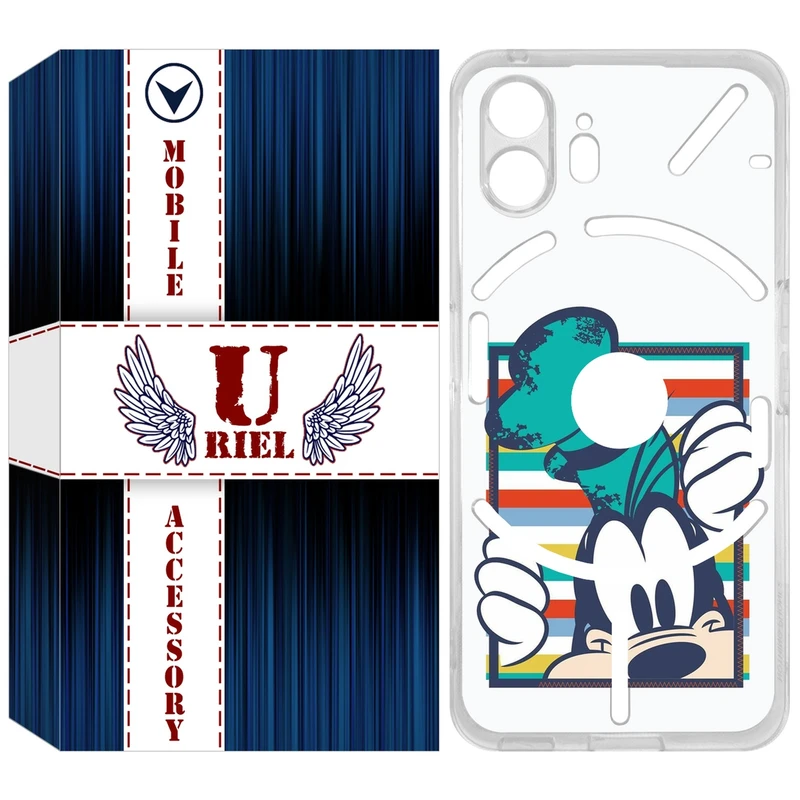 کاور یوریل مدل Clear کد 2 طرح سگ مناسب برای گوشی موبایل ناتینگ فون Nothing Phone 2