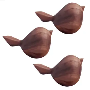 مجسمه مدل گنجشک تپل مجموعه سه عددی