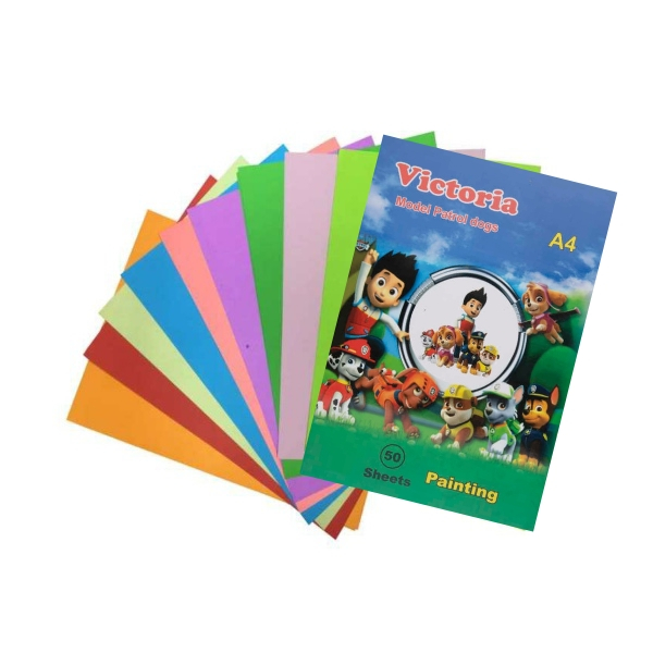 کاغذ رنگی A4 ویکتوریا مدل سگ نگهبان بسته 50 عددی