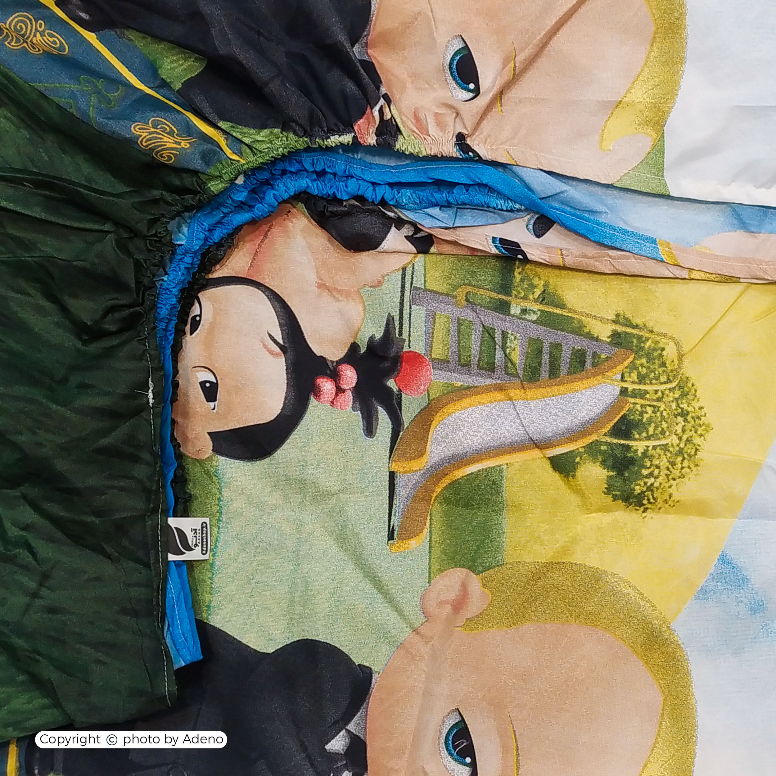 ملحفه کودک آدنو مدل بچه رئیس کد CH99 سایز 70x135 سانتی متر