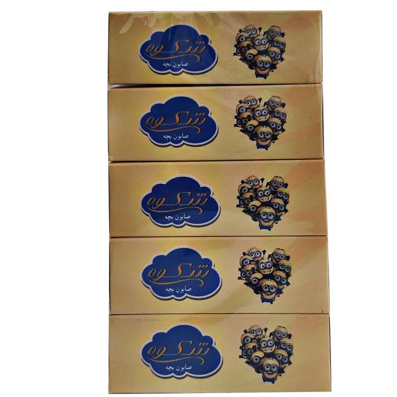صابون بچه شکوه مدل 01 مینیون وزن 75 گرم بسته 5 عددی صابون بچه شکوه مدل 01 مینیون وزن 75 گرم بسته 5 عددی