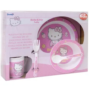 ست 5 تکه غذاخوری سانریو مدل Hello Kitty Baby