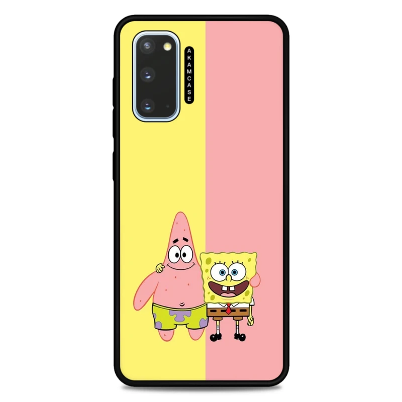 کاور آکام مدل AMC-WSGS20-SPONGE BOB6 مناسب برای گوشی موبایل سامسونگ Galaxy S20