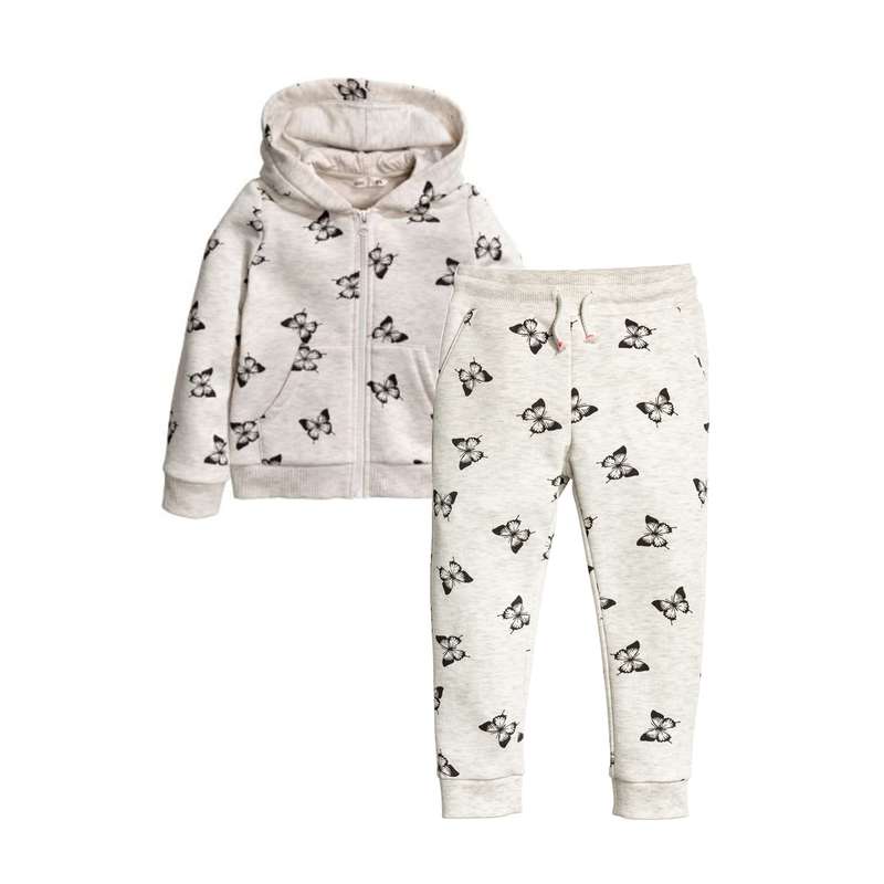 ست سویشرت و شلوار دخترانه اچ اند ام مدل 2394