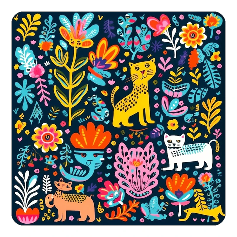 مگنت کاکتی طرح حیوانات رنگی مدل mp25950