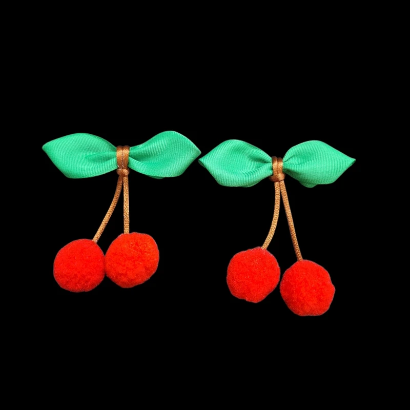 گیره مو زنانه مدل گیلاس بسته 2 عددی