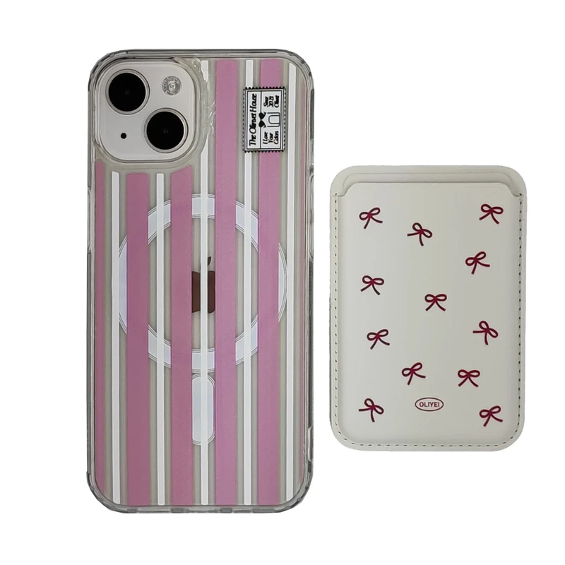 کاور مدل ویکتوریا مناسب برای گوشی موبایل اپل iPhone 13/ 14 به همراه نگهدارنده کارت