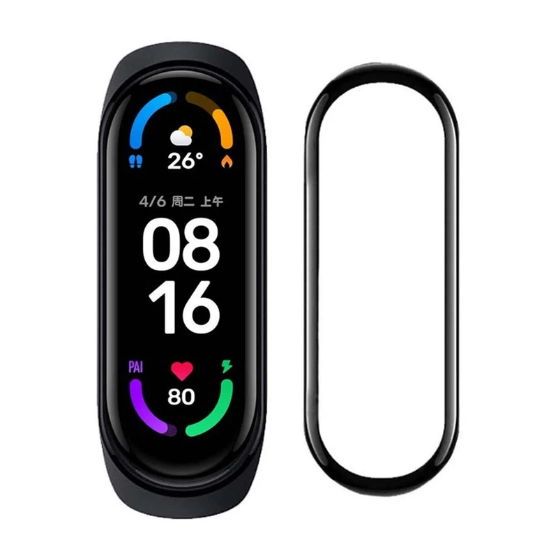 محافظ صفحه نمایش مدل PMMA کد MS مناسب برای ساعت هوشمند شیائومی MI band 6