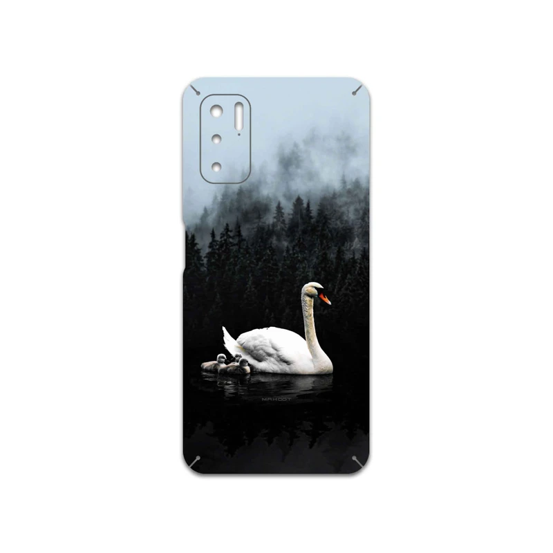 برچسب پوششی ماهوت مدل Swan-Lake مناسب برای گوشی موبایل شیائومی Redmi Note 10 5G